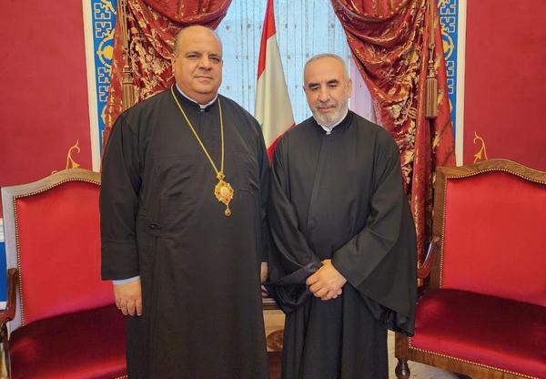 المطران إبراهيم استقبل الرئيس العام الجديد للرهبانية الباسيلية الشويرية: تعاون متجدد من أجل الخدمة والرعاية المطران إبراهيم استقبل الرئيس العام الجديد للرهبانية الباسيلية الشويرية: تعاون متجدد من أجل الخدمة والرعاية