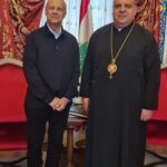 المهندس نكد زار المطران ابراهيم معايداً بالفصح ومعزياً بوفاة البابا فرنسيس