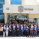 طلال أبوغزاله: نقف صفًا واحداً خلف جلالة الملك والأجهزة الأمنية  أبوغزاله وموظفوه خلال وقفة دعم: أمن الأردن خط أحمر